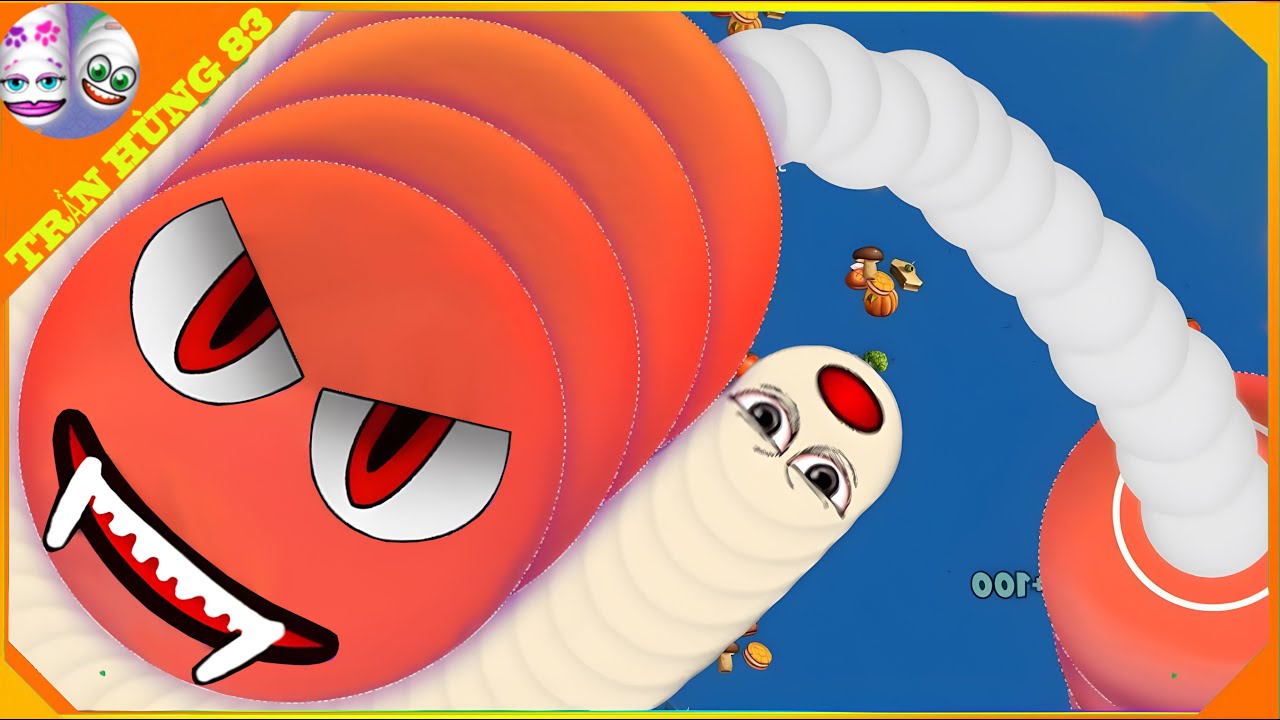🐍WORMSZONE.IO | GIANT SLITHER SNAKE TOP 01 / Epic Worms Zone Best Gameplay! | Trần Hùng 83