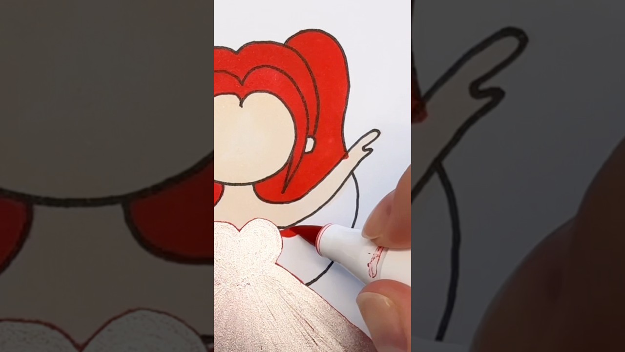 How To Draw a Cute Mira Ballerina | Step by step drawing for kids