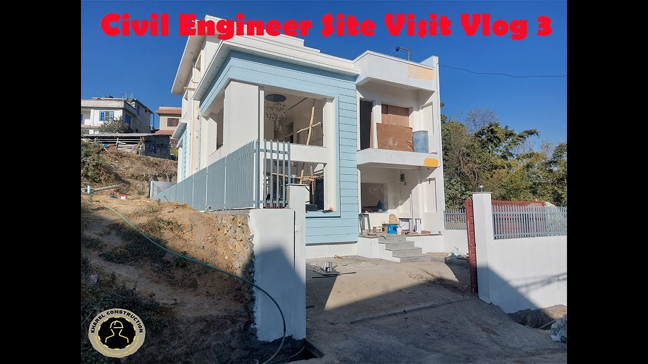 Civil Engineer Site Visit Vlog 3 - Layout and Plan of Residential Building in Nepal