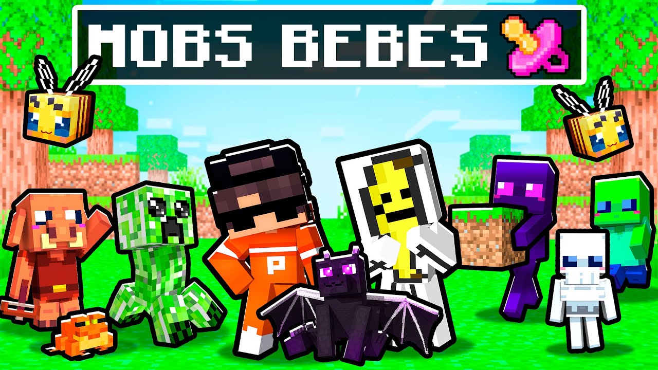 MINECRAFT PERO TODOS SON BEBÉS 👶🍼 | Todos los MOBS SON BEBÉS | PathoMC