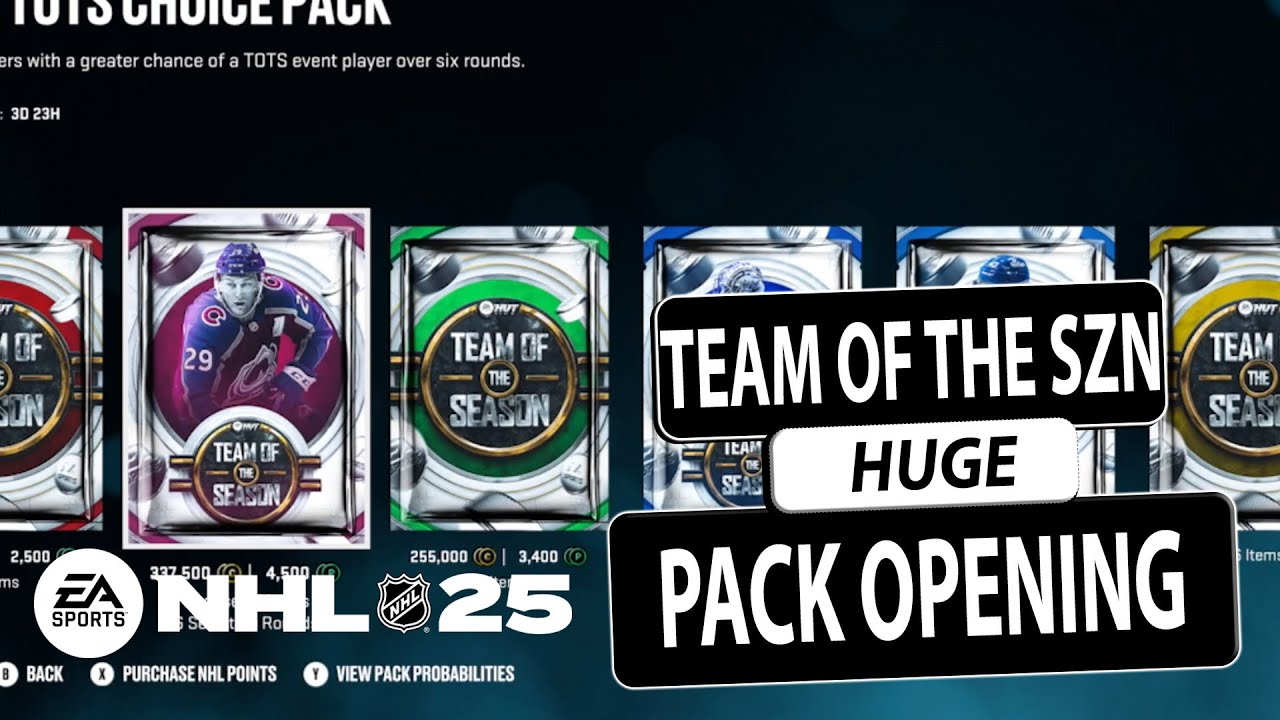 NHL 25 HUT HUGEE Team Of The Season Pack Opening!