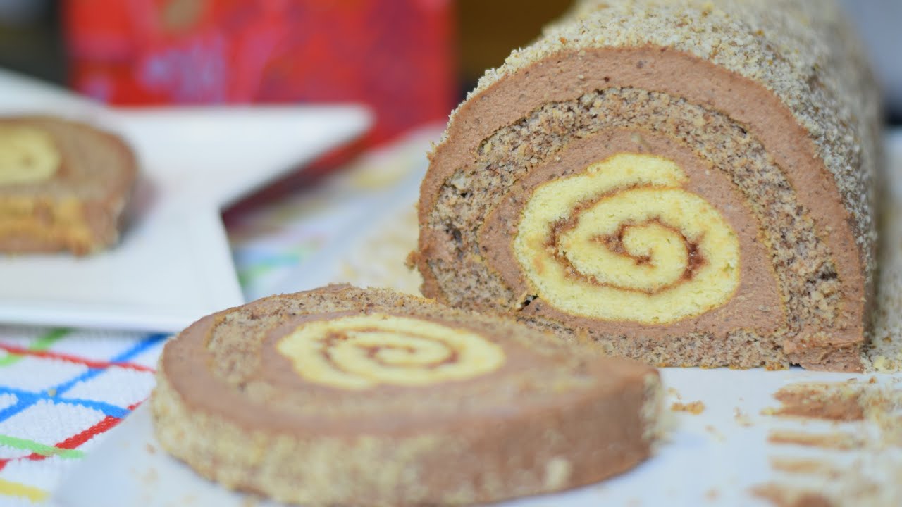 Rusticna Rolat Torta 2 u 1 - Nesvakidasnjeg izgleda i predivnog ukusa  - Rustic Roll Cake 2 in 1