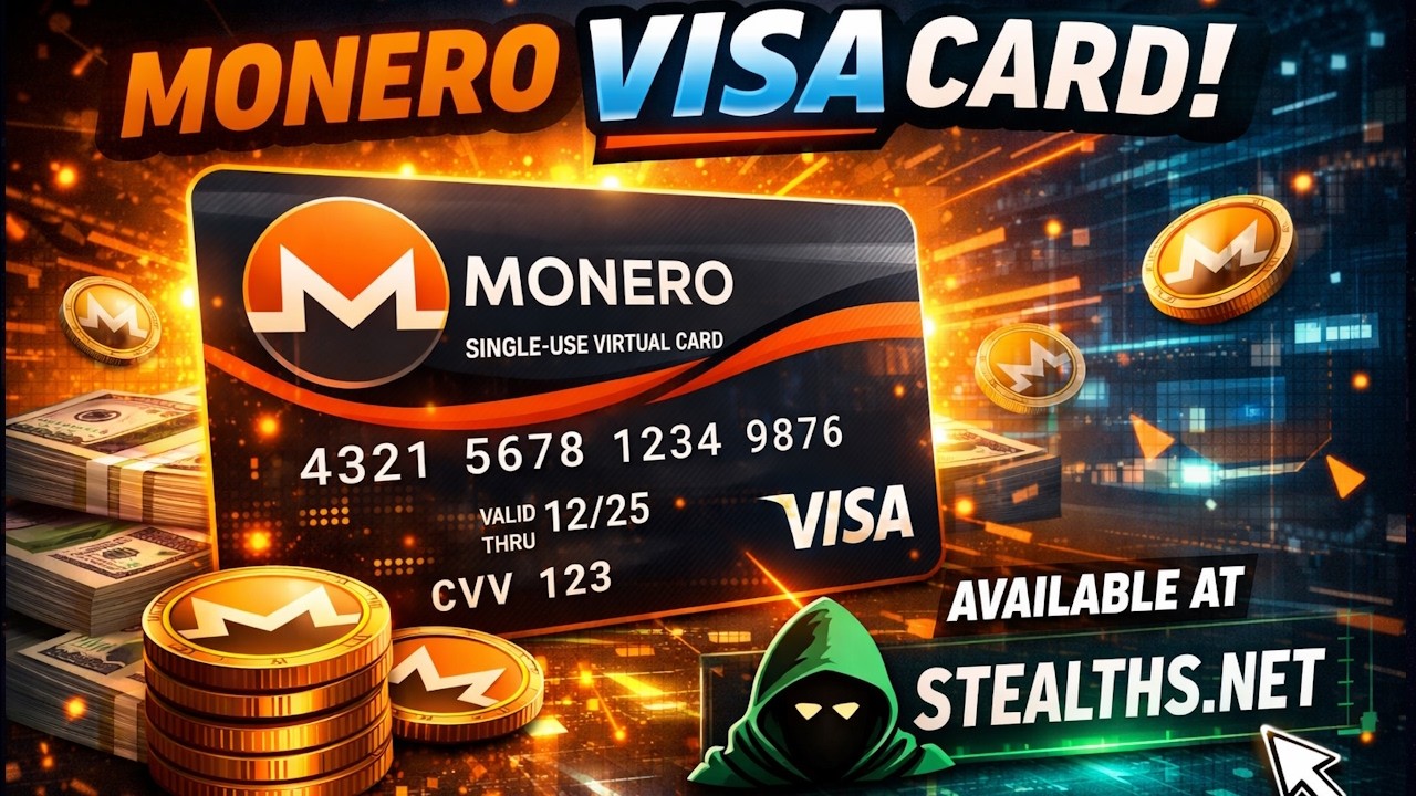 Single-Use VCC (3DS) Paid With Monero &mdash; No KYC, No Bank