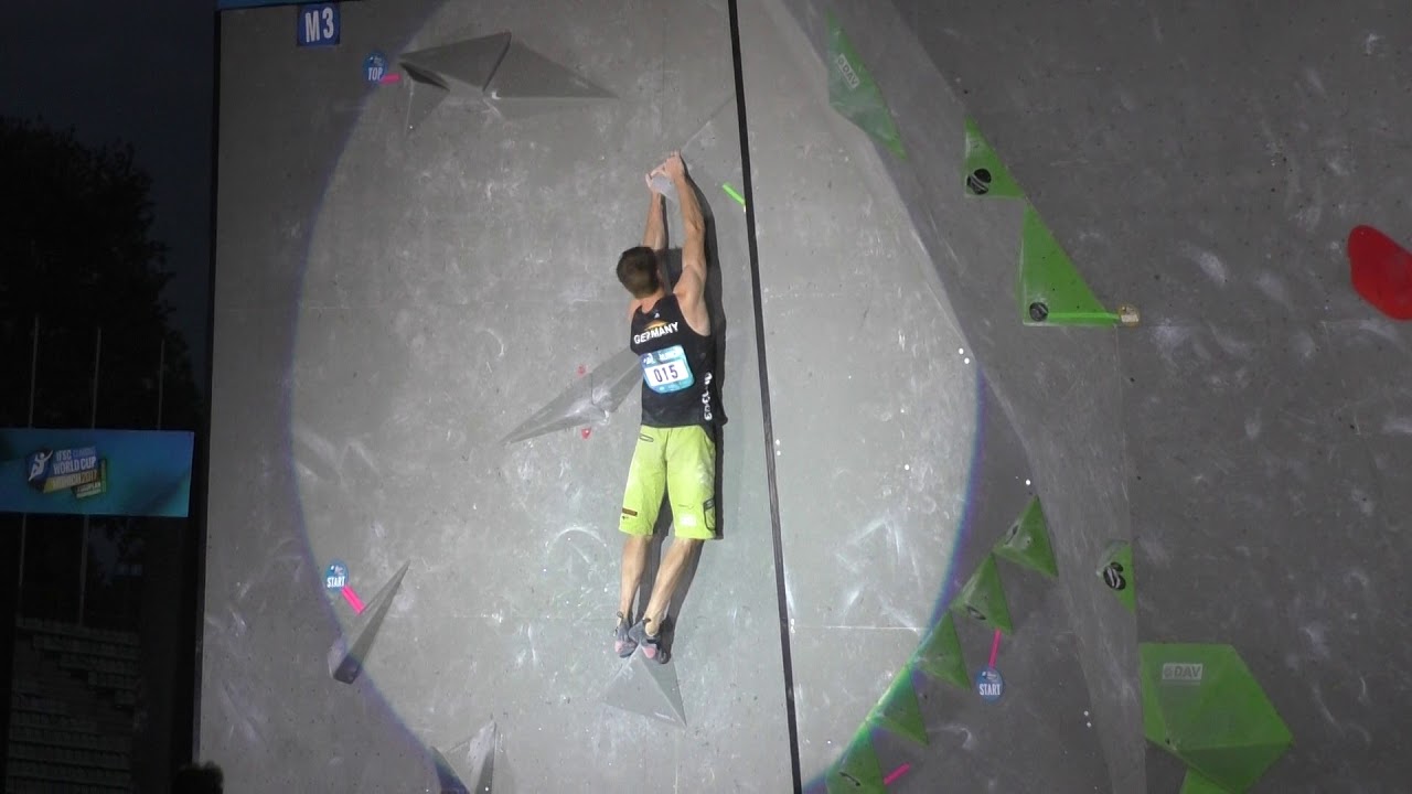 Jan Hojer Boulder 3 IFSC Climbing World Cup Munich 2017 - Bouldering - Finals -