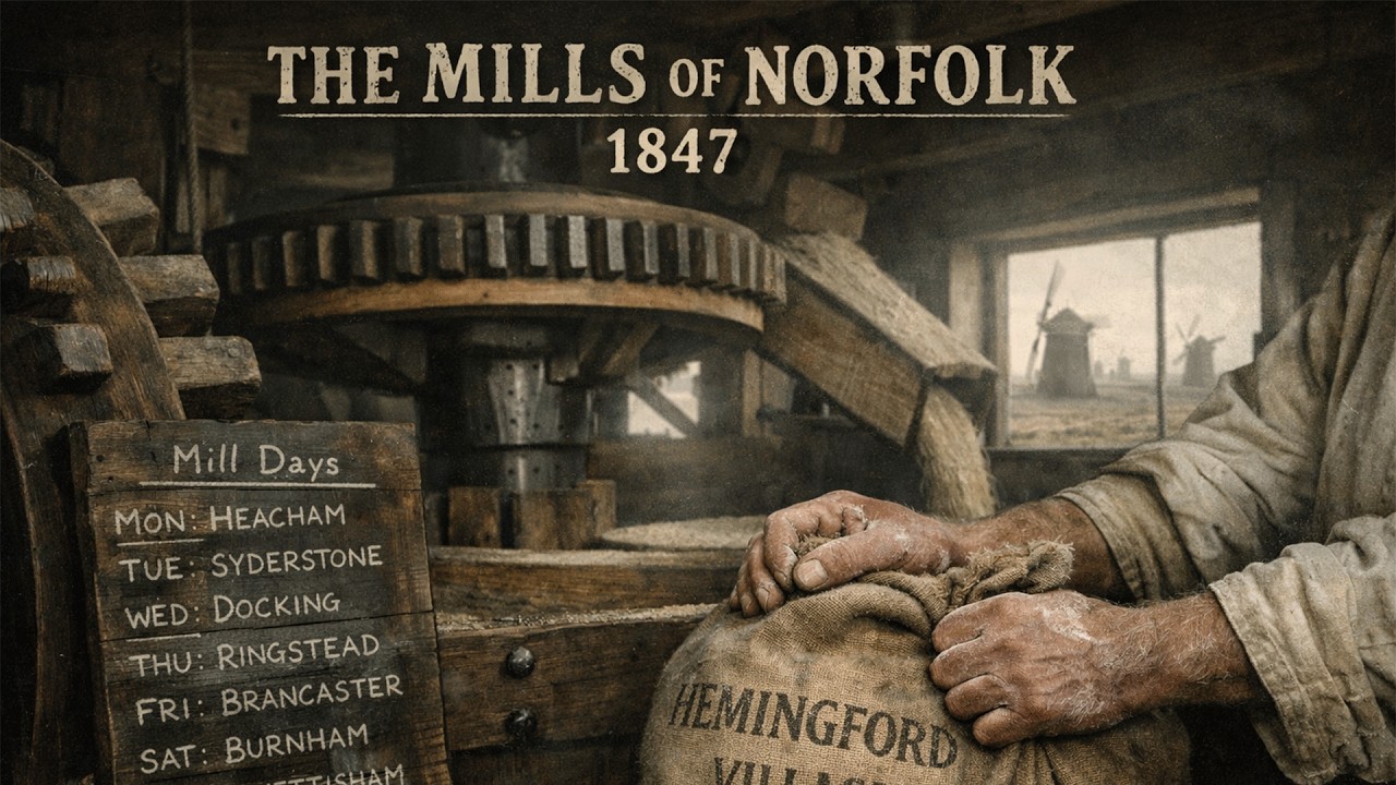 Norfolk 1847: No Milling Outside Your Day — 7 Villages, 11 Windmills