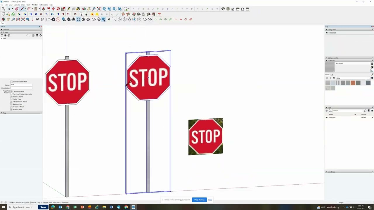 Stop Sign SketchUp Model