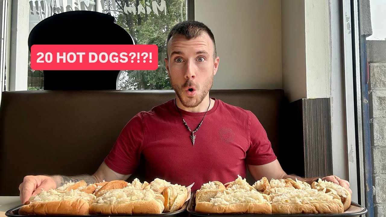 THE HOT DOG ARMAGEDDON: ONE MAN VS 20 HOT DOGS 🌭🤯