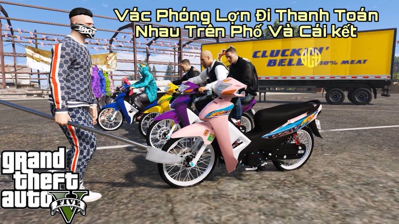 GTA V 21 # CÁC IDOL DÂN TỔ VÁC WAVE 110 XÉ VÉ NHAU trên đường phố BỐC CẢ ĐẦU