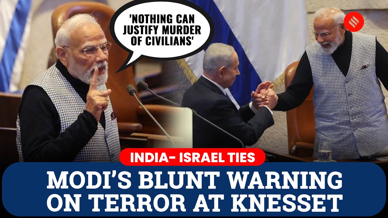 Modi’s Powerful Knesset Address: ‘Nothing Can Justify Terrorism’ | Modi In Israel | Modi-Netanyahu