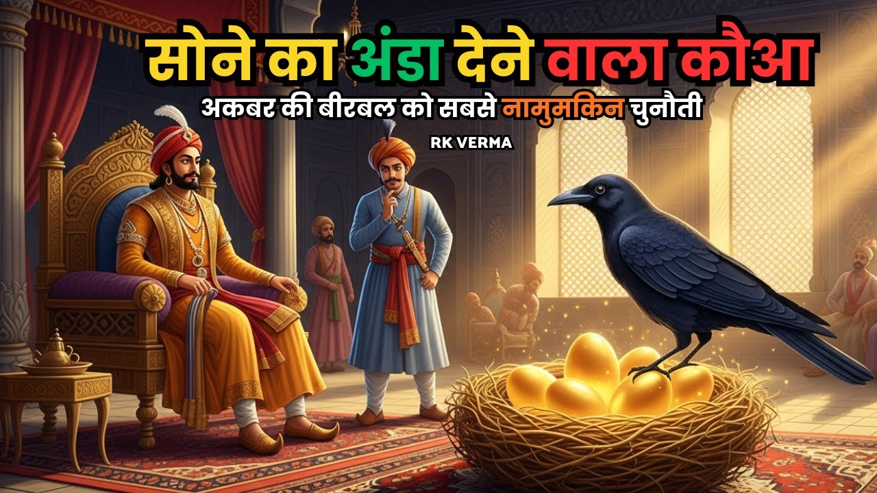 अकबर की सबसे खौफनाक ज़िद! 😱 सोने का अंडा देने वाला कौआ? | Akbar Birbal ki kahani