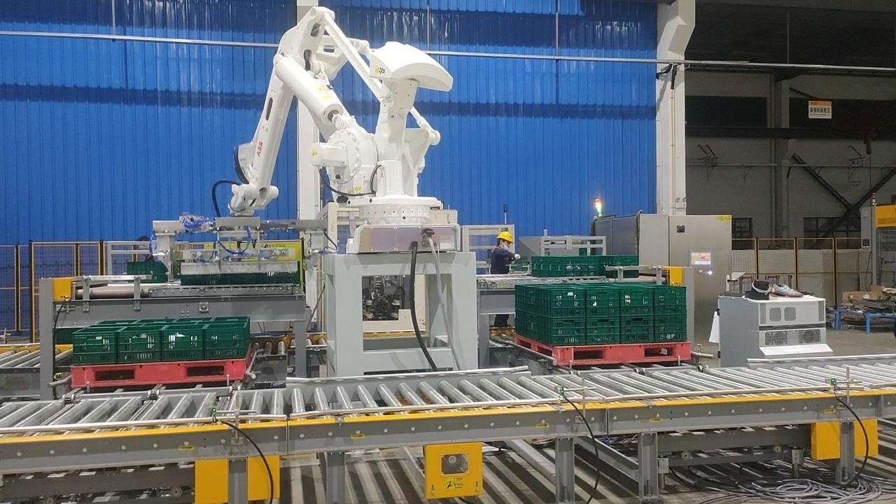 180-degree double side robot palletizer