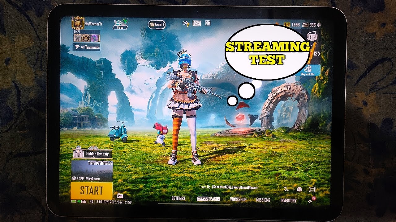 iPad 11 generation bgmi live streaming test | Pubg mobile 4.2 Update live stream #bgmi #live #pubg