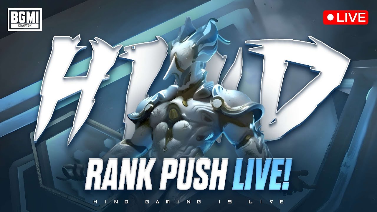 BGMI LIVE || TOP 1 CONQUEROR RANK PUSH IN NEW UPDATE WITH HIND GAMING