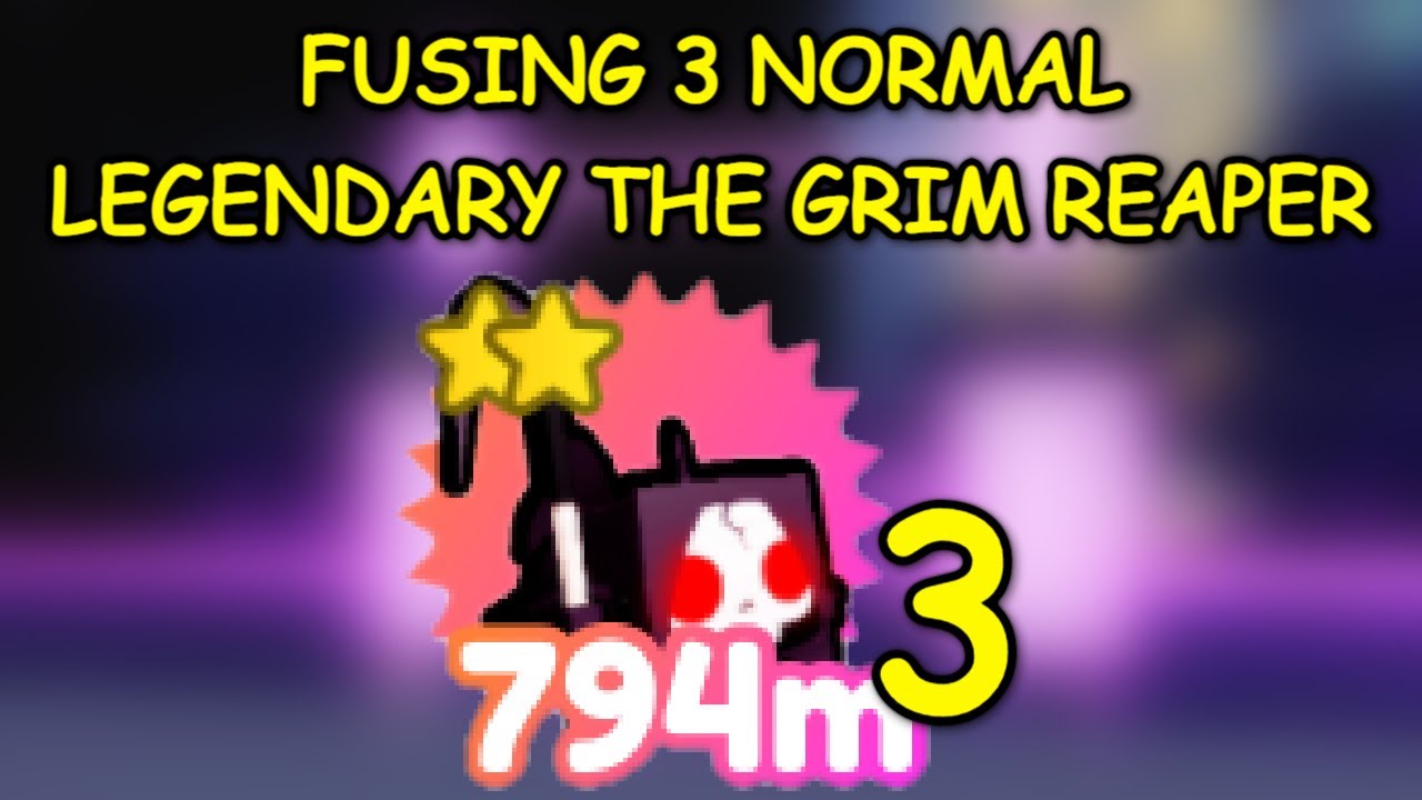 HALLOWEEN EVENT! FUSING 3 NORMAL LEGENDARY THE GRIM REAPER! (Pet Simulator X - HALLOWEEN)