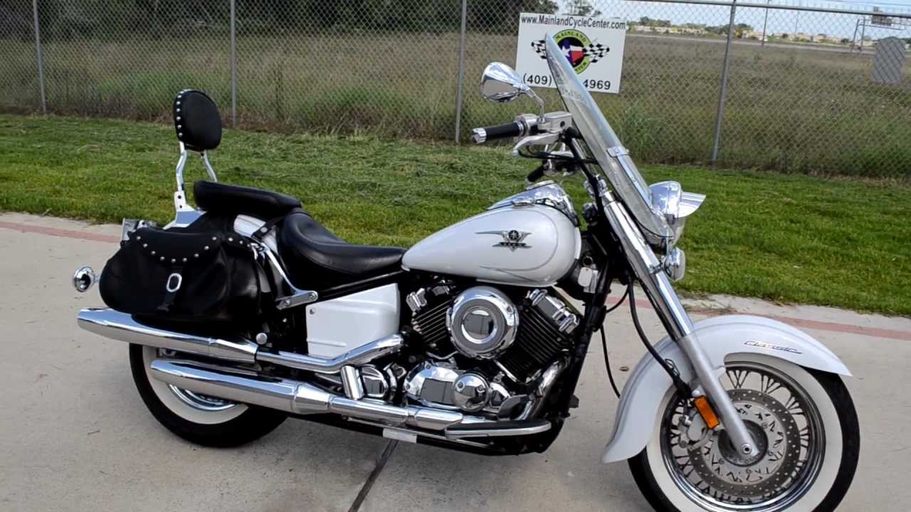 2007 Yamaha VStar 650 Classic Pearl White Overview Review Walk Around