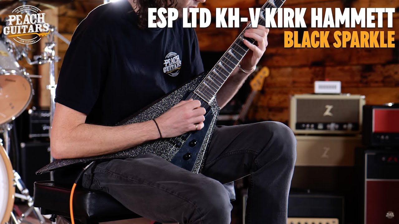 No Talking...Just Tones | ESP LTD KH-V Kirk Hammett | Black Sparkle