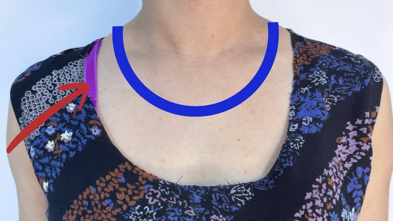 Diy hack: I Changed This Wide Neckline into a Stunning New Style! 