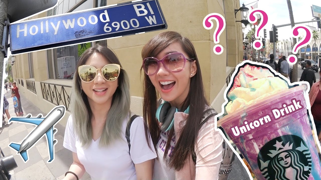 Прибыли в Голливуд + напиток «Единорог»??🦄