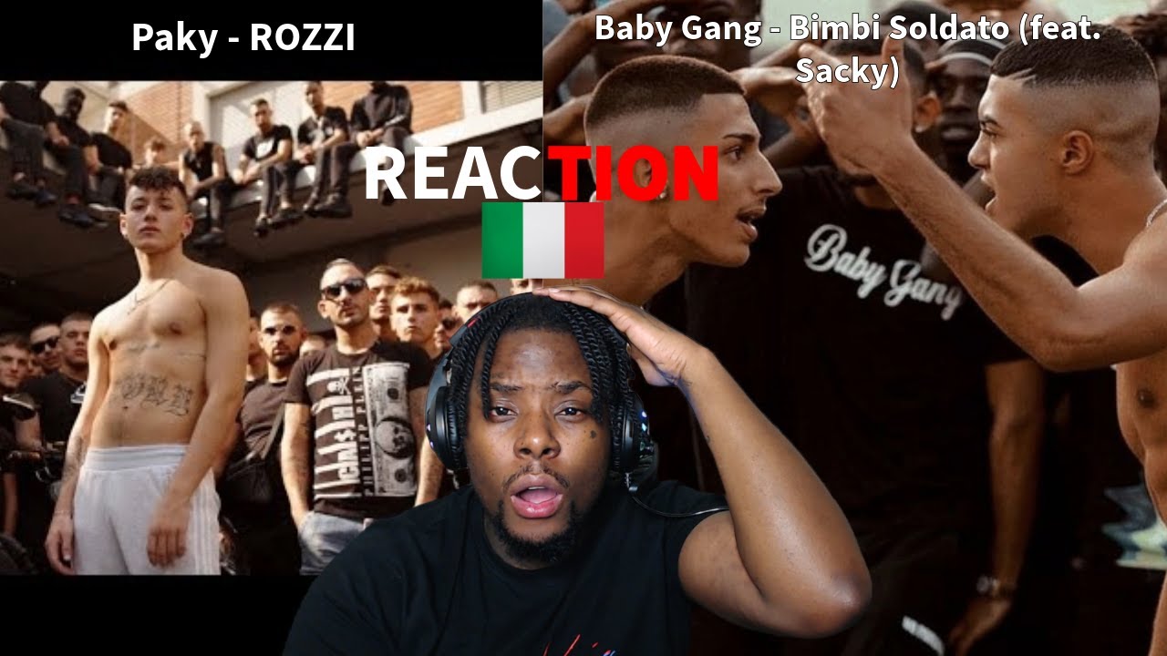 Baby Gang - Bimbi Soldato (feat. Sacky) vs Paky - ROZZI (prod. Kermit) | REACTION