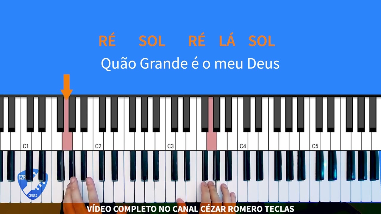 Aula de Teclado Fácil - Quão grande é meu Deus - Soraya Moraes