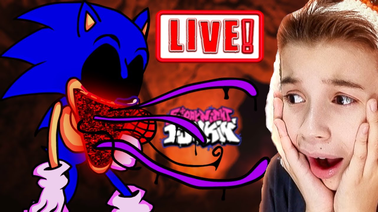 SONIC EXE O FILME  NO FRIDAY NIGHT FUNKIN AO VIVO