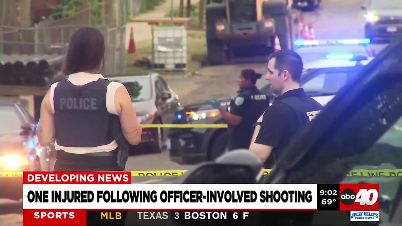 One injured following officer involved shooting