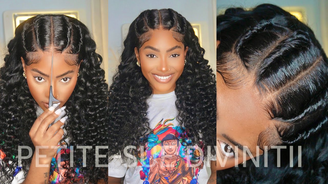 THE BEST PRE BRAIDED STYLED GLUELESS WIG FOR BEGINNERS! ft. West Kiss Hair | PETITE-SUE DIVINITII