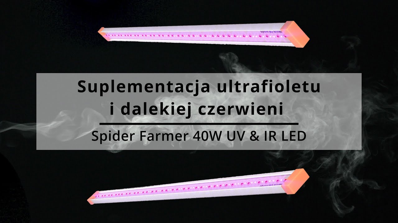 Suplementacja ultrafioletu i dalekiej czerwieni - Spider Farmer 40W UV & IR LED