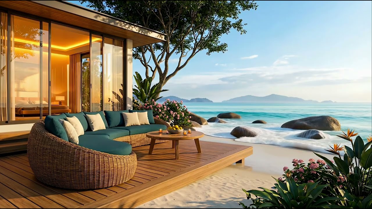 Jazzy Beachside Lofi ☀️ Smooth Jazz & Bossa Nova Vibes for Study, Work & Relaxation