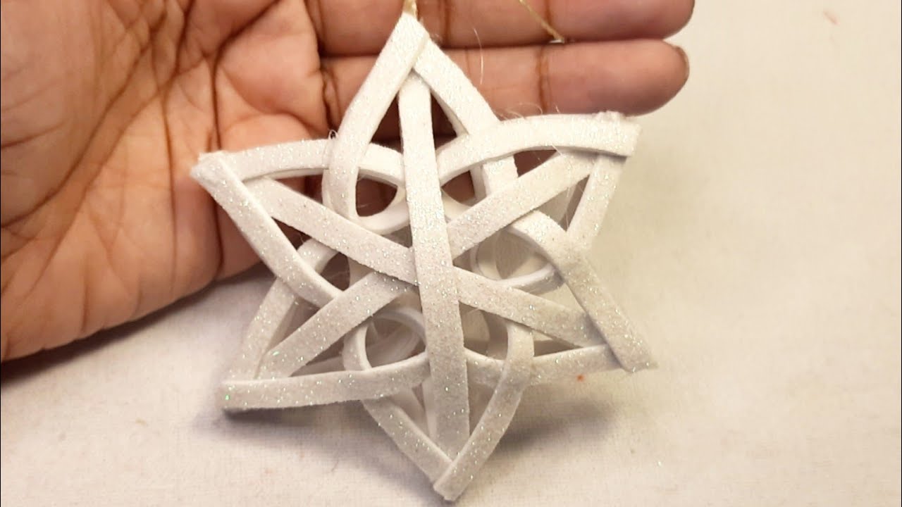 DIY estrela de EVA /decoração natal