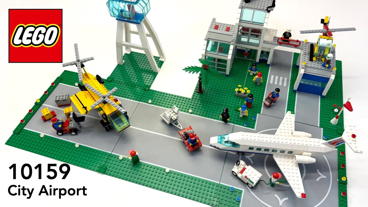 LEGO 10159 City Airport Airplane Build - 4K HD