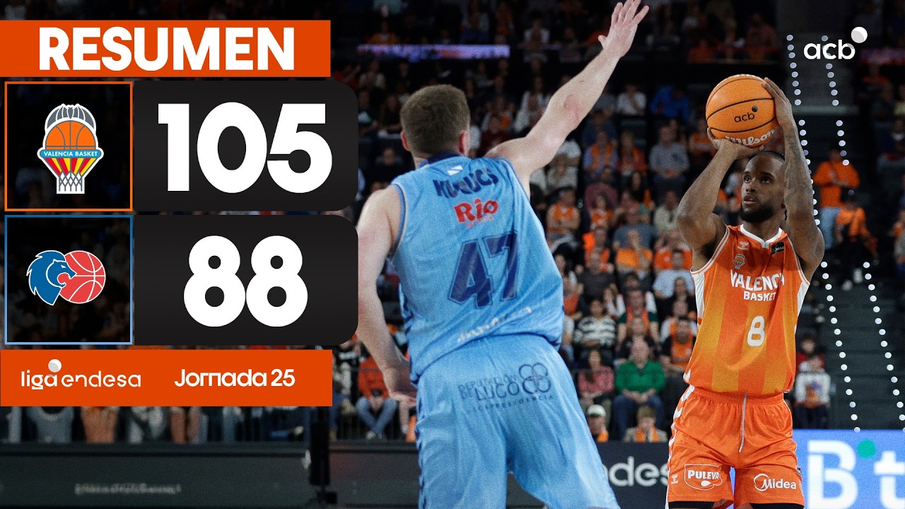 Valencia Basket - Rio Breog&aacute;n (105-88) RESUMEN | Liga Endesa 2025-26