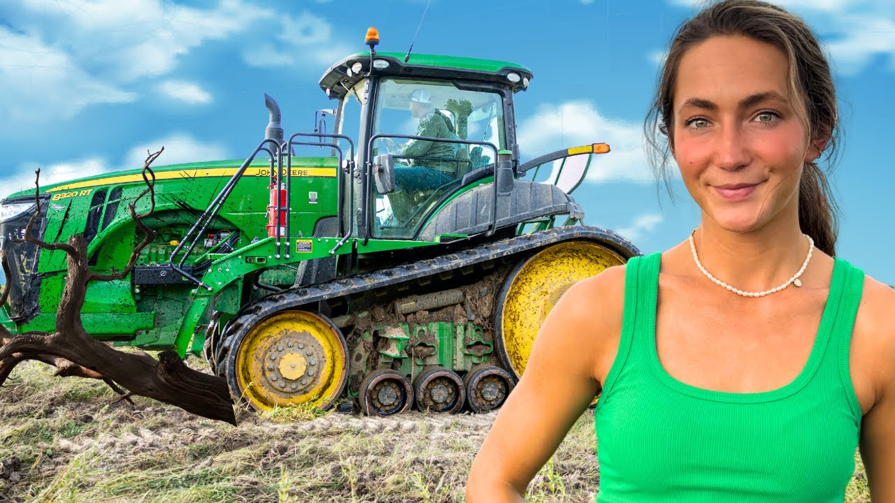 TOTAL Destruction By Tractor With Tracks
