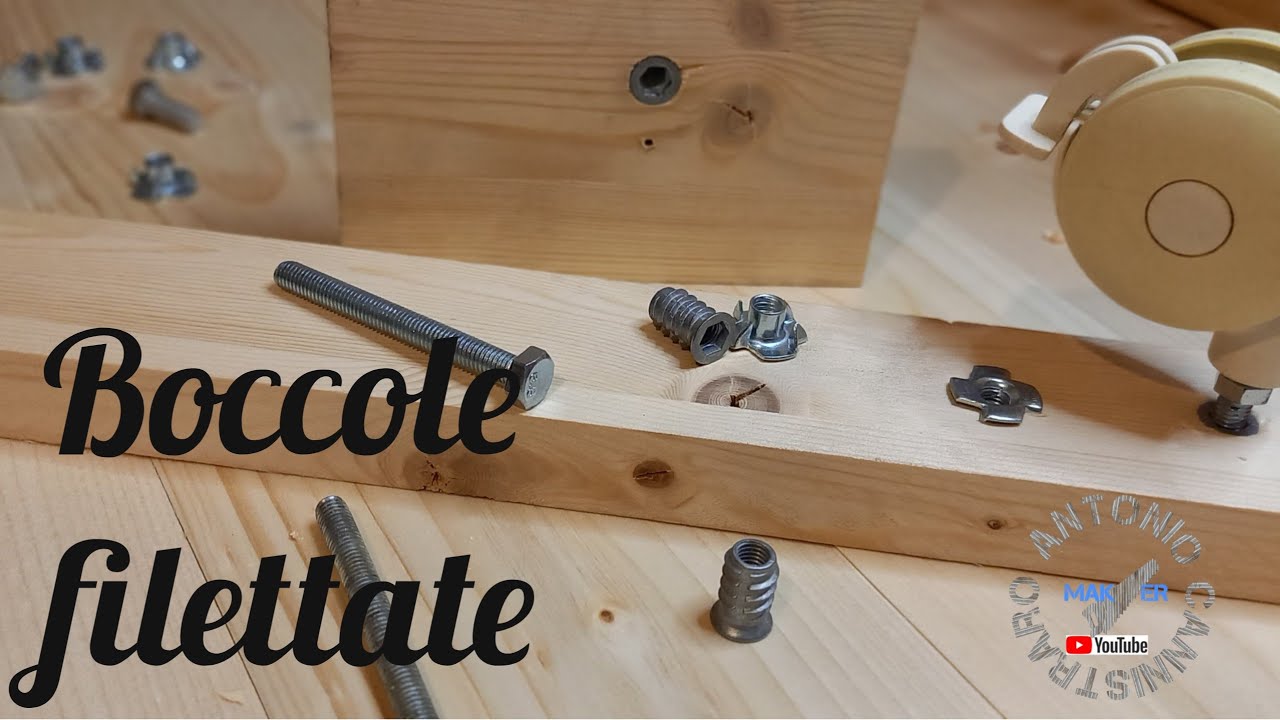 Boccole o bussole filettate per legno