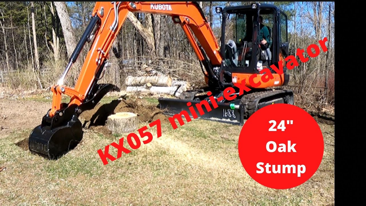 Kubota KX057 Clearing Land - How fast is it?