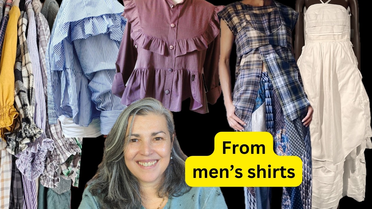 Inspiration for Upcycling men's shirts (upcycling clothes)