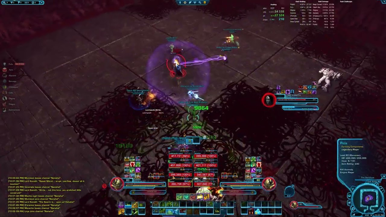 SWTOR | Farming Components | R-4 Anomaly - Lord Kanoth  | Veteran Mode | Operative Healer PoV