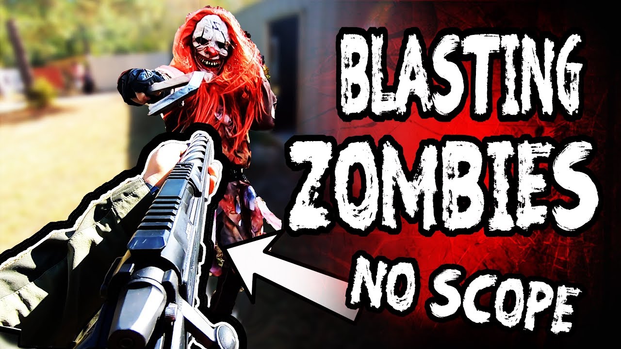 Blasting ZOMBIES | Airsoft Zombie Apocalypse | Swamp Sniper with House Gamers