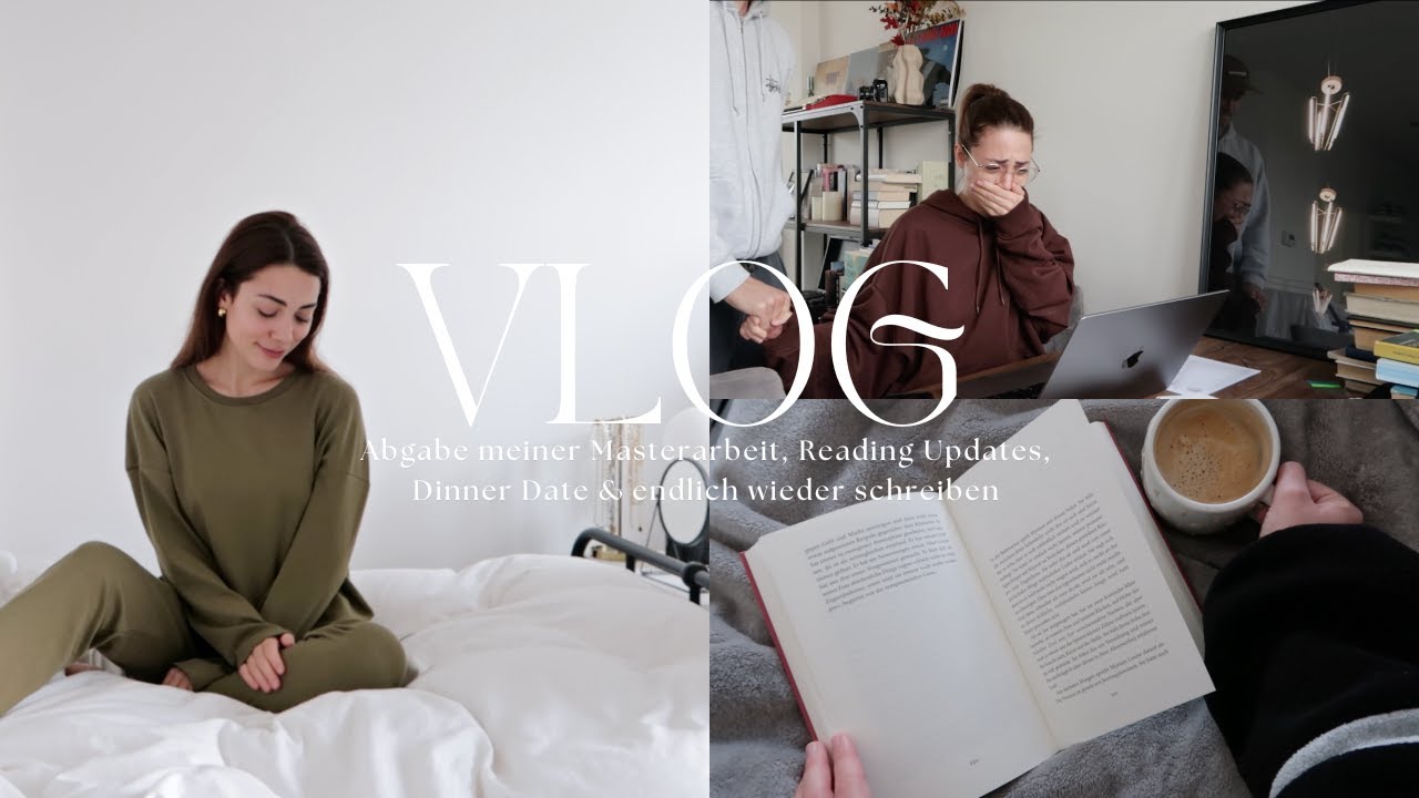 VLOG | Masterarbeit abgeben, Druck & Zweifel, B&uuml;cher Updates & endlich wieder schreiben 👩🏽&zwj;🎓📚✨