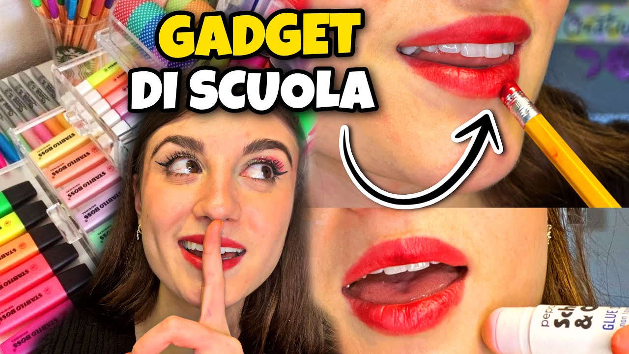 TRASFORMO GADGET DI SCUOLA IN TRUCCHI😍✏️💄