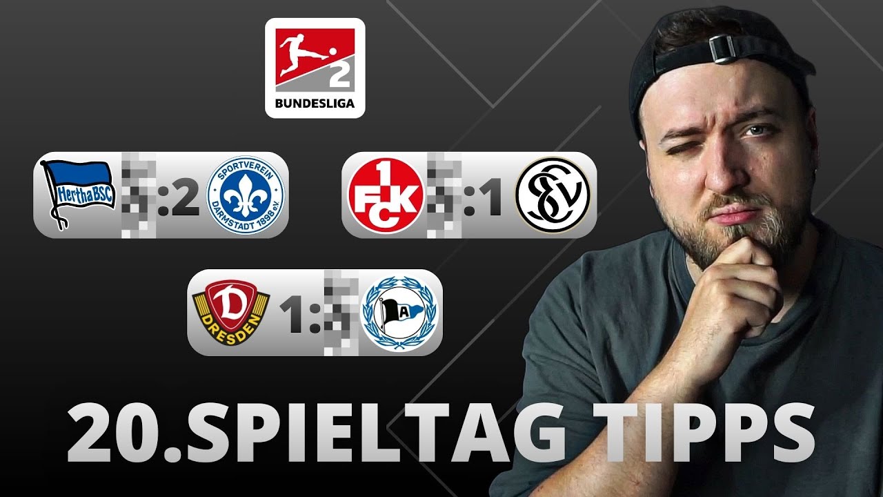 MEINE TIPPS ZUM 20. SPIELTAG DER 2.BUNDESLIGA! 🤔