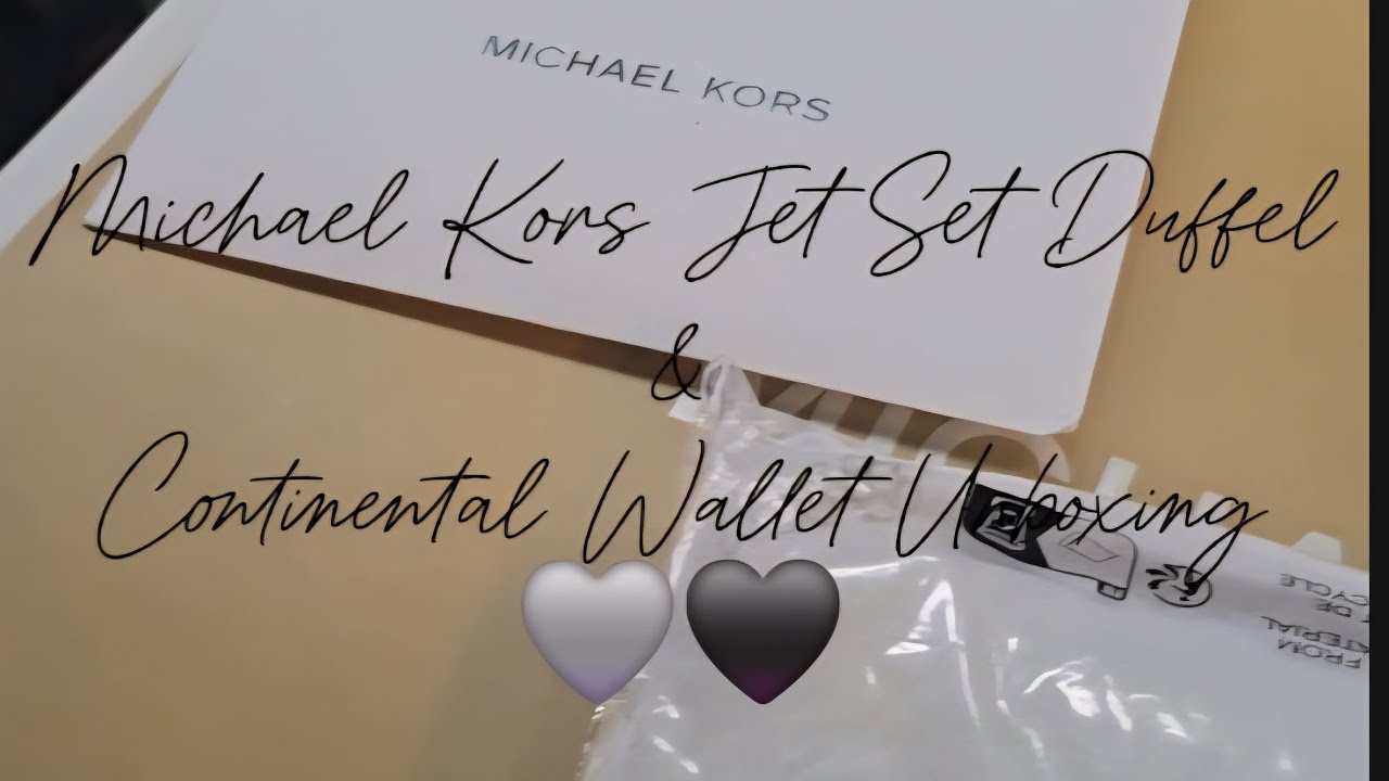 COACH & MICHAEL KORS JET SET EMBOSSED PATENT SUFFLE CROSSBODY BAG & CONTINENTAL WALLET UNBOXING