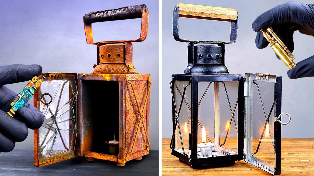 Rare Rusty Lighter and Lantern Restoration | WW2