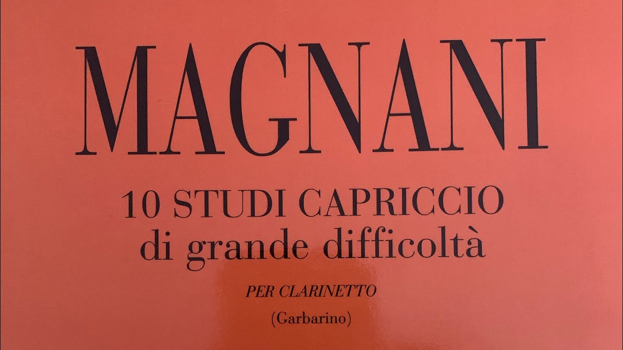 Magnani 10 studi capriccio di grande difficoltà n.6 excerpt