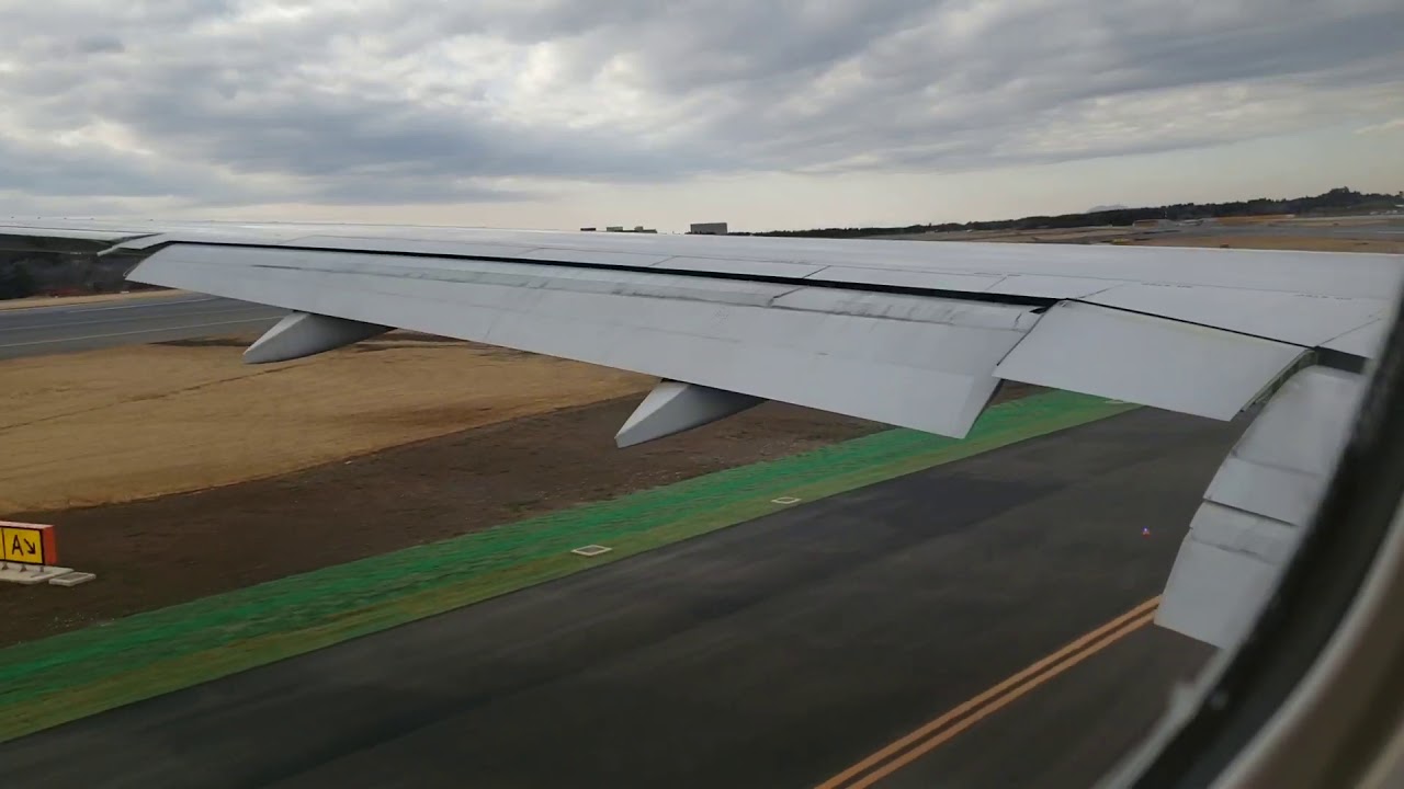 JAL. JFK→成田着陸 CAさんの素敵なアナウンスB777-300ER