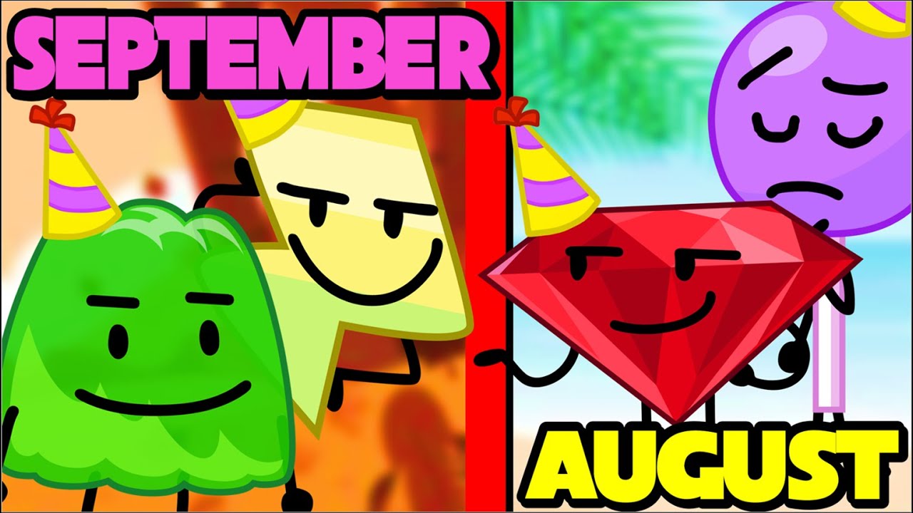 BFDI Character BIRTHDAYS...