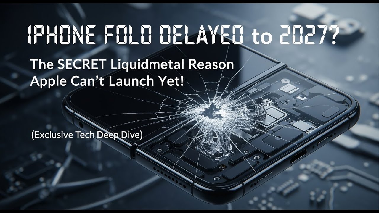 IPHONE FOLD DELAYED to 2027? The SECRET Liquidmetal Reason Apple Can't Launch Yet!