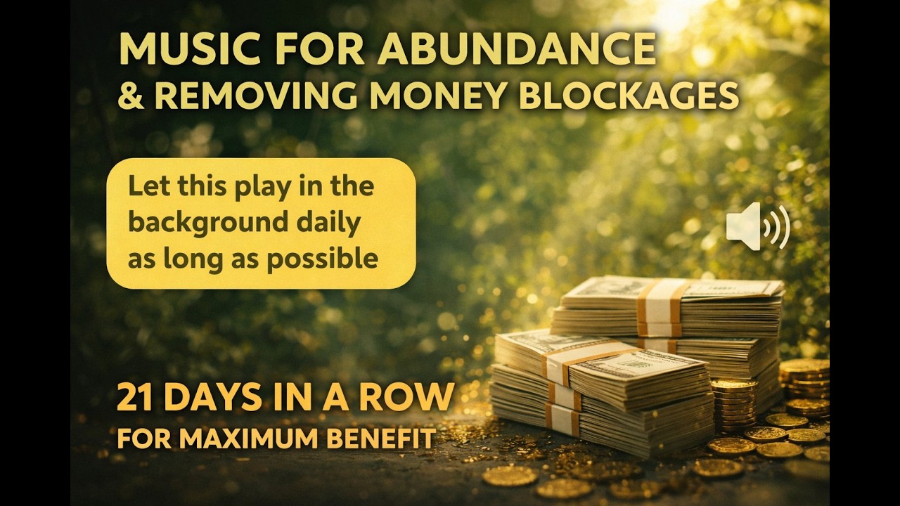 Abundance Frequency Music | Remove Money Blockages | Play Daily for 21 Days