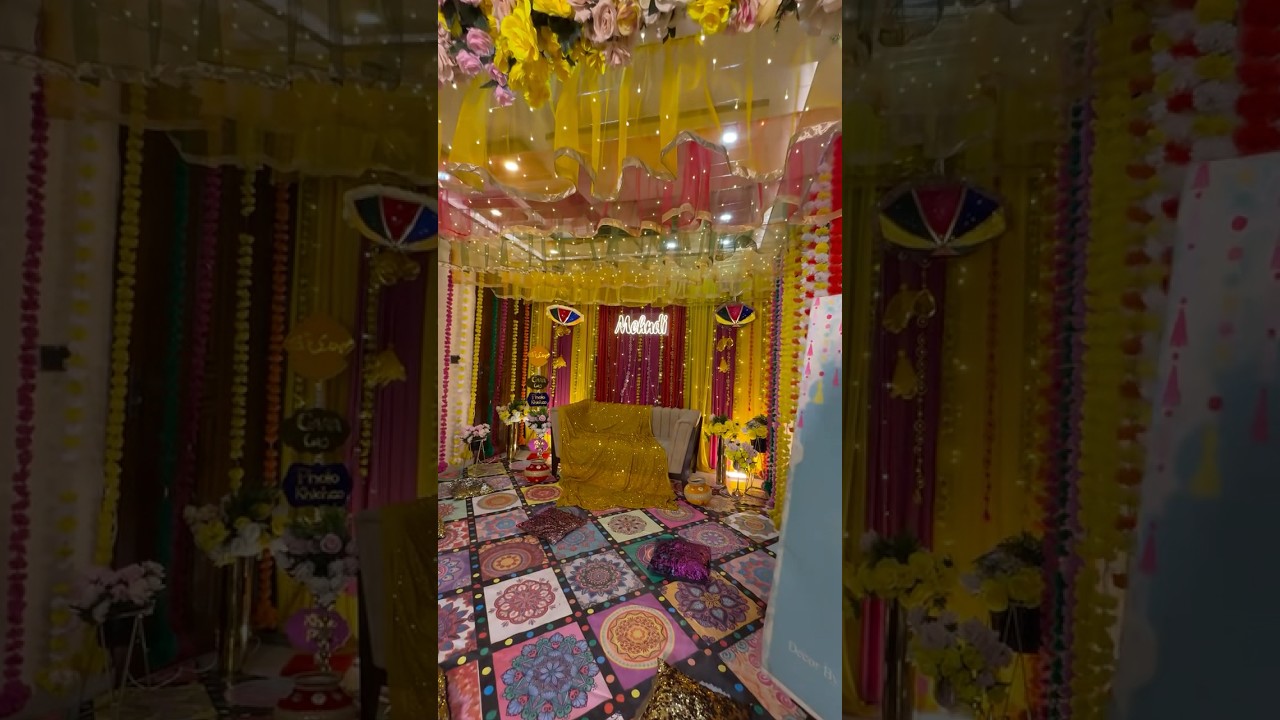 mehndi decoration kaise karen,mehndi decoration stage,mehndi decoration ka saman
