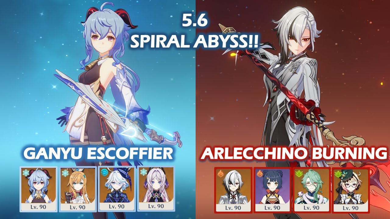 C0 Ganyu Freeze & C0 Arlecchino Burning | 5.6 Spiral Abyss | Floor 12 | Genshin Impact